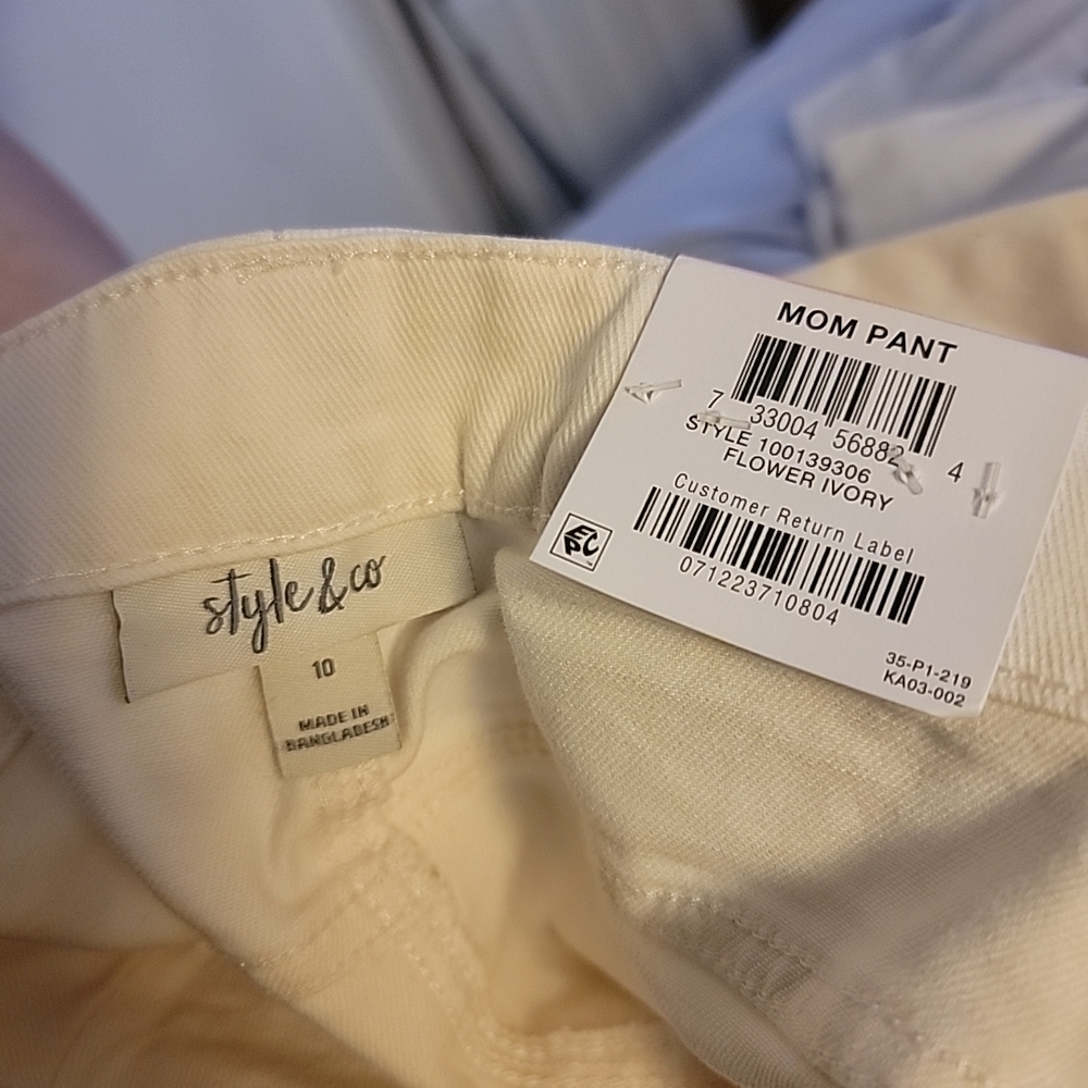 Style & Co Quilted Patchwork Boho Straight Mom Pa… - image 15